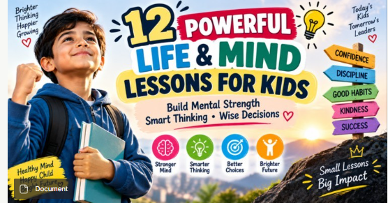 12 POWERFUL LIFE & MIND LESSONS FOR KIDS ebook