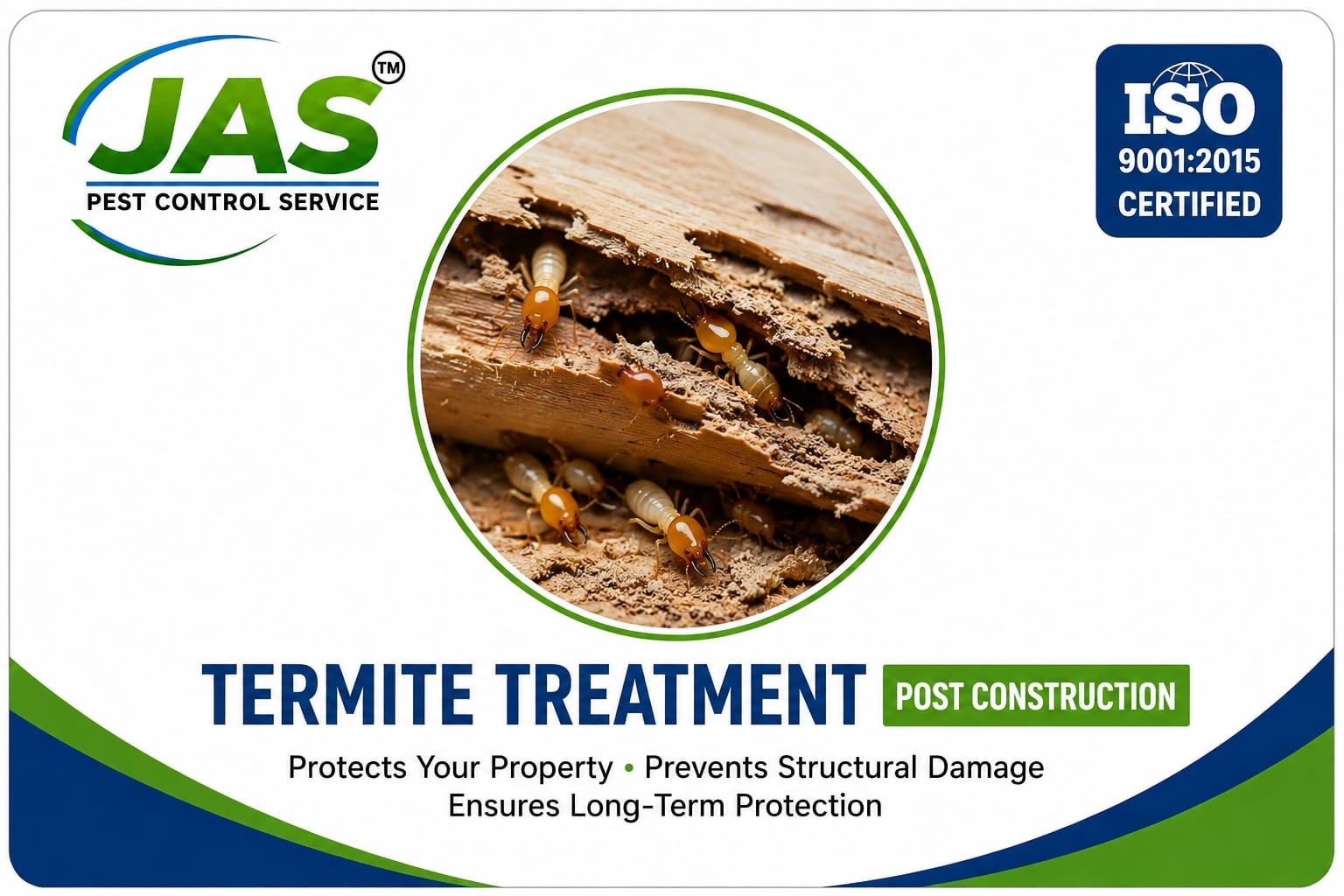 ANTI-TERMITE TREATMENT POST: CONSTRUCTION ( ചിതൽ നിയന്ത്രണം നിർമ്മാണത്തിന് ശേഷം )