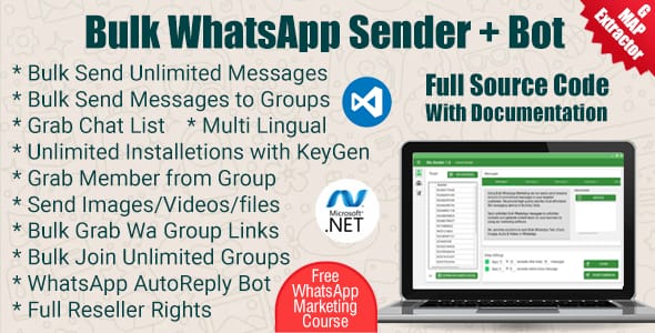 WA Sender Bot-@499/-Life time