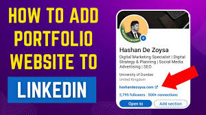 Website & Portfolio Linking
